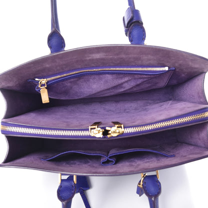 Alexander McQueen Grained Calfskin Heroine Open Tote Purple 7 of 11