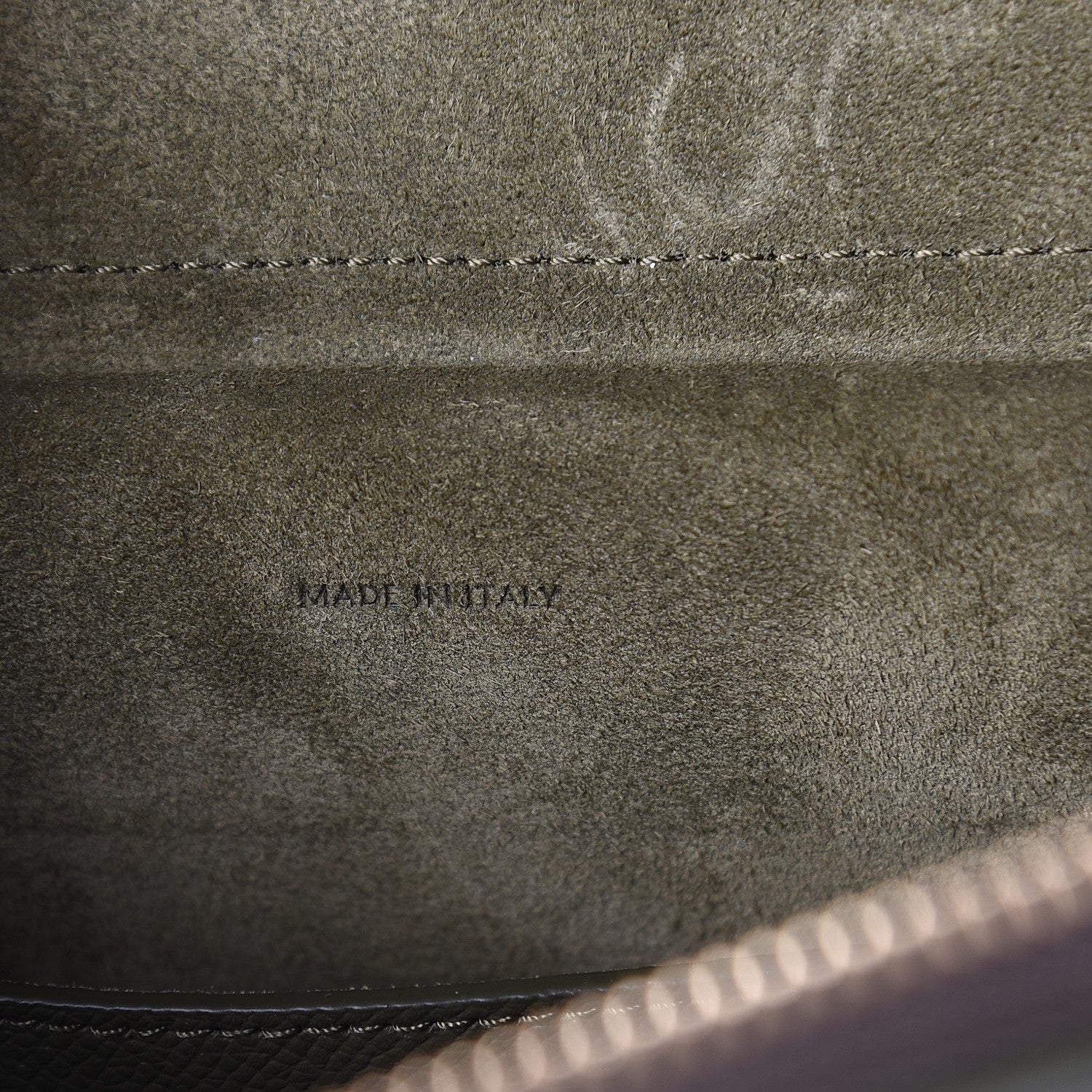 Celine Grained Calfskin Micro Belt Bag Army Green 5 of 8