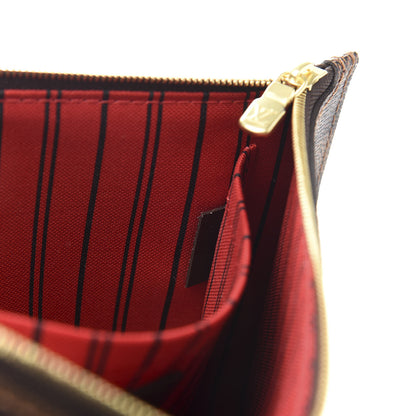 Louis Vuitton Damier Ebene Neverfull MM GM Pochette 7 of 9