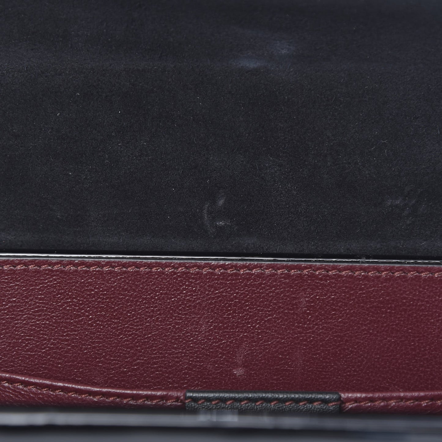 Mousse Top Patent Mini Sylvie 1969 Top Handle Bag Black