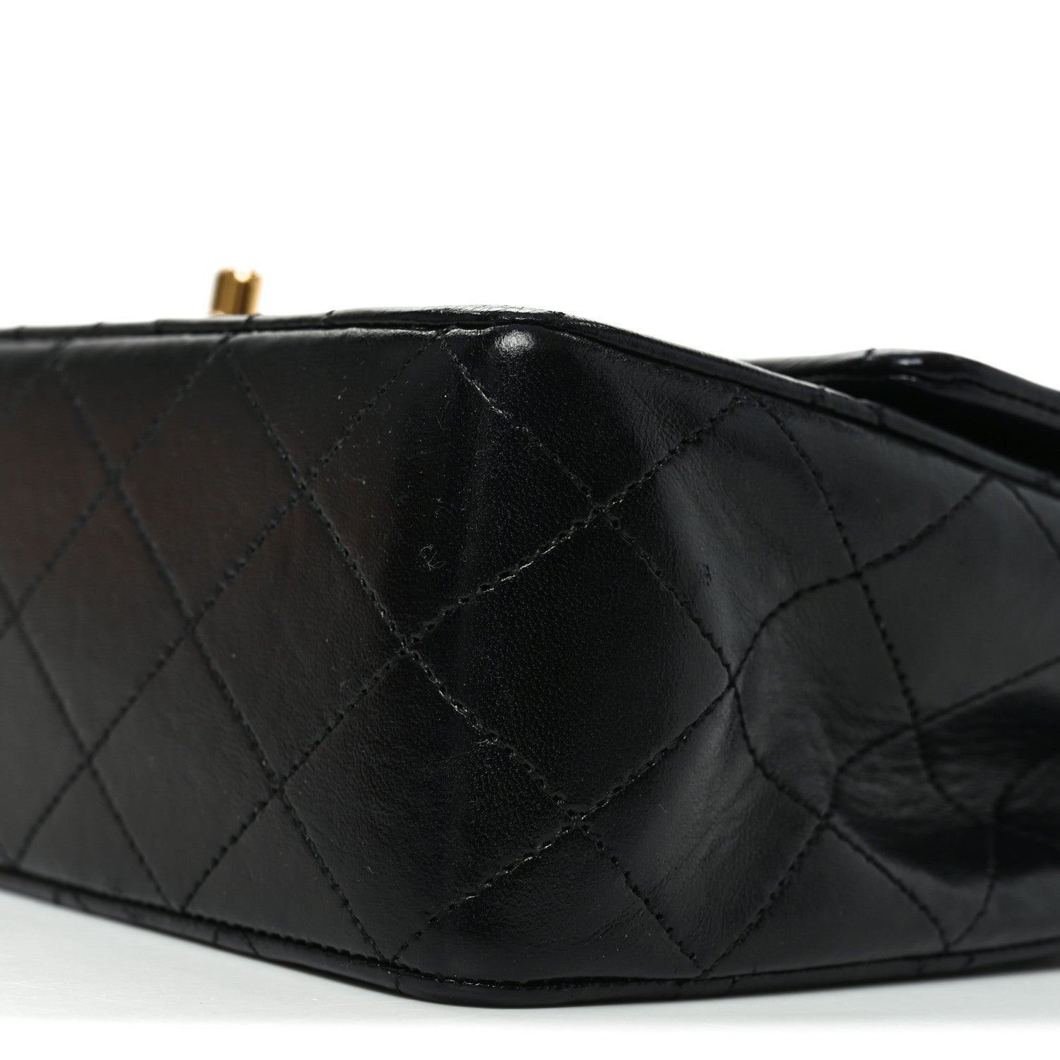 Chanel Lambskin Quilted Medium Double Flap Black 10 of 10