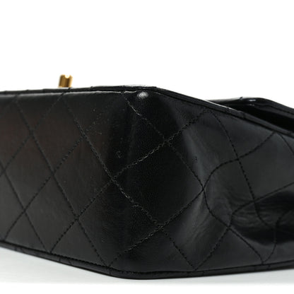 Chanel Lambskin Quilted Medium Double Flap Black 10 of 10