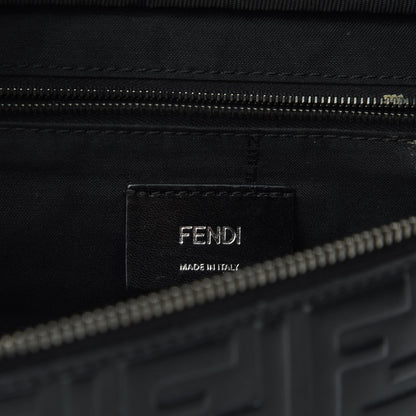 Fendi Vitello Century FF 1974 Embossed Belt Bag Black 8 of 9