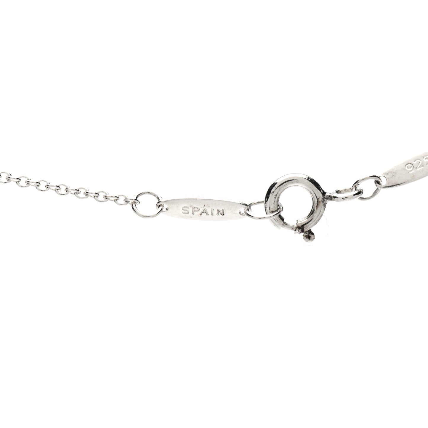 Sterling Silver Elsa Peretti Letter M Pendant Necklace