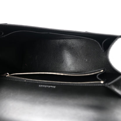 Balenciaga Grained Calfskin Medium Hourglass Top Handle Bag Black 4 of 19