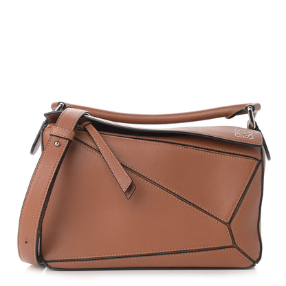 Loewe Calfskin Small Puzzle Bag Tan 1 of 9