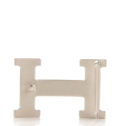 Hermes Brushed Palladium 32mm H Belt Buckle 3 of 6