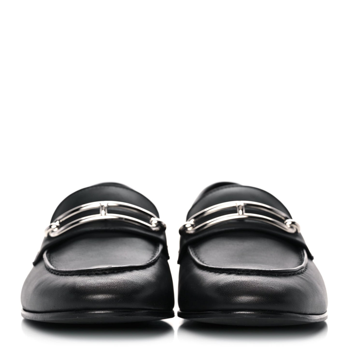 Calfskin Womens Colette Loafers 37 Black