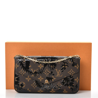 Louis Vuitton Monogram Blossom Pochette Felicie Chain Wallet Black 8 of 8