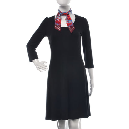 Hermes Silk Brides de Gala Love Twilly Rouge Bleu Bordeaux 2 of 5