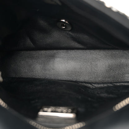 Chanel Velvet Strass Evening Flap Bag Black Silver 5 of 13