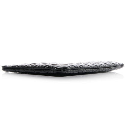 Chanel Patent Quilted Large Cosmetic Case Black 4 of 8