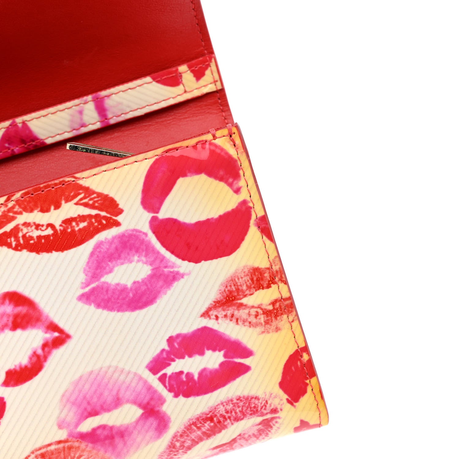 Christian Louboutin Patent Lip Print Macaron Flap Wallet Multicolor 11 of 14