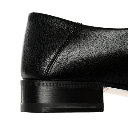Gucci Goatskin Womens Horsebit Mid-Heel Loafers 38 Black 10 of 12