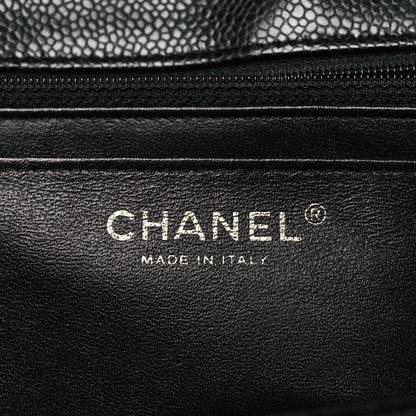 Chanel Caviar Quilted Jumbo Single Flap Black 6 of 10