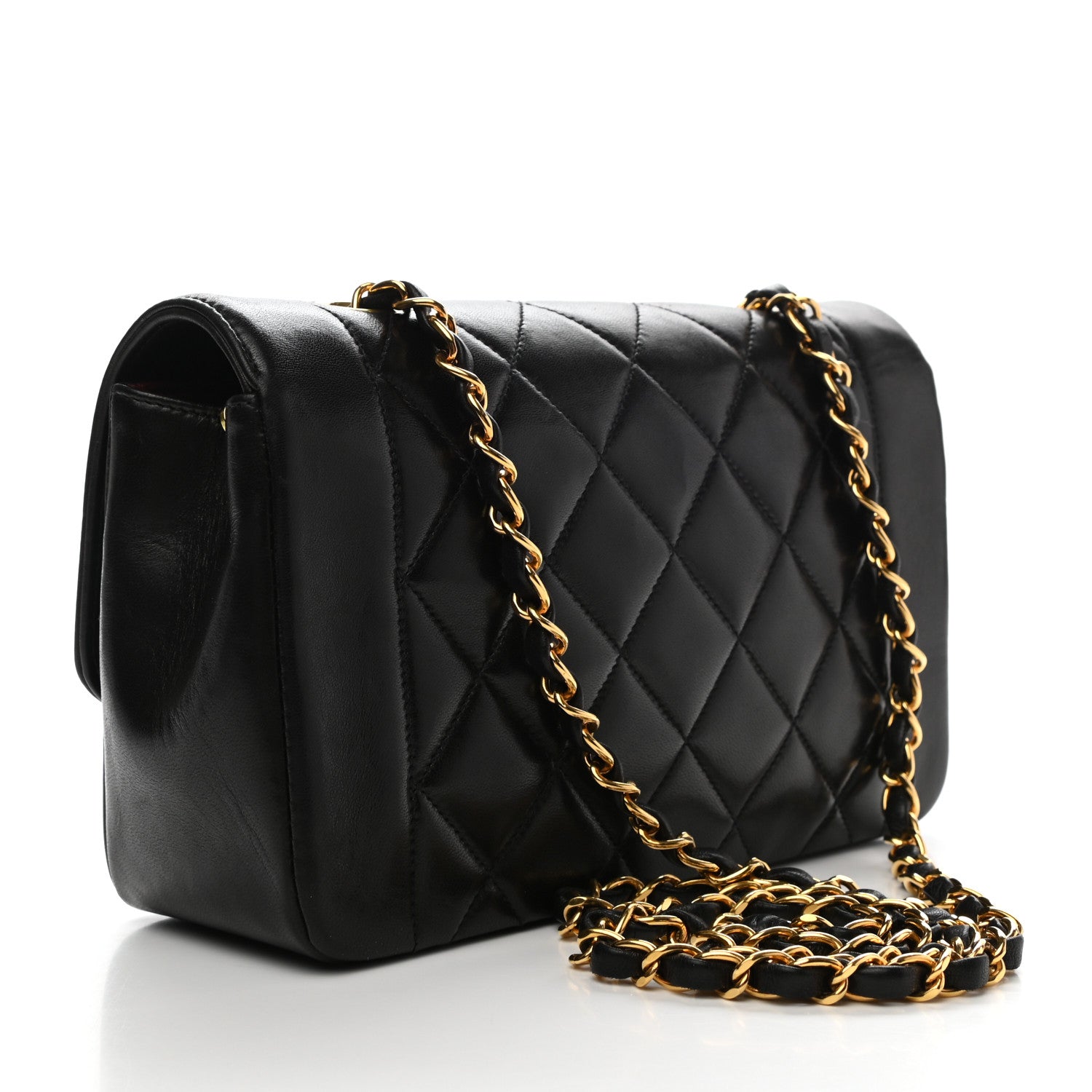 Chanel Lambskin Quilted Small Single Flap Black 3 of 11