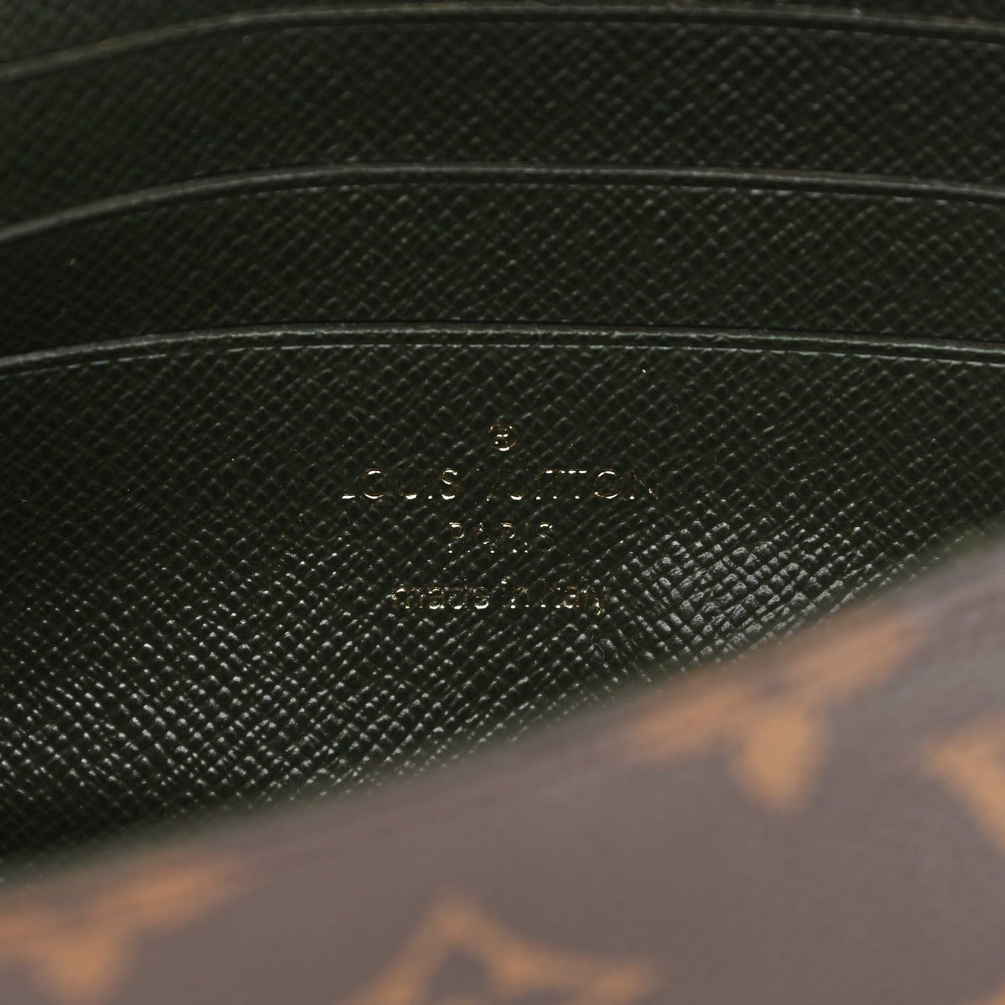 Monogram Felicie Strap & Go Kaki