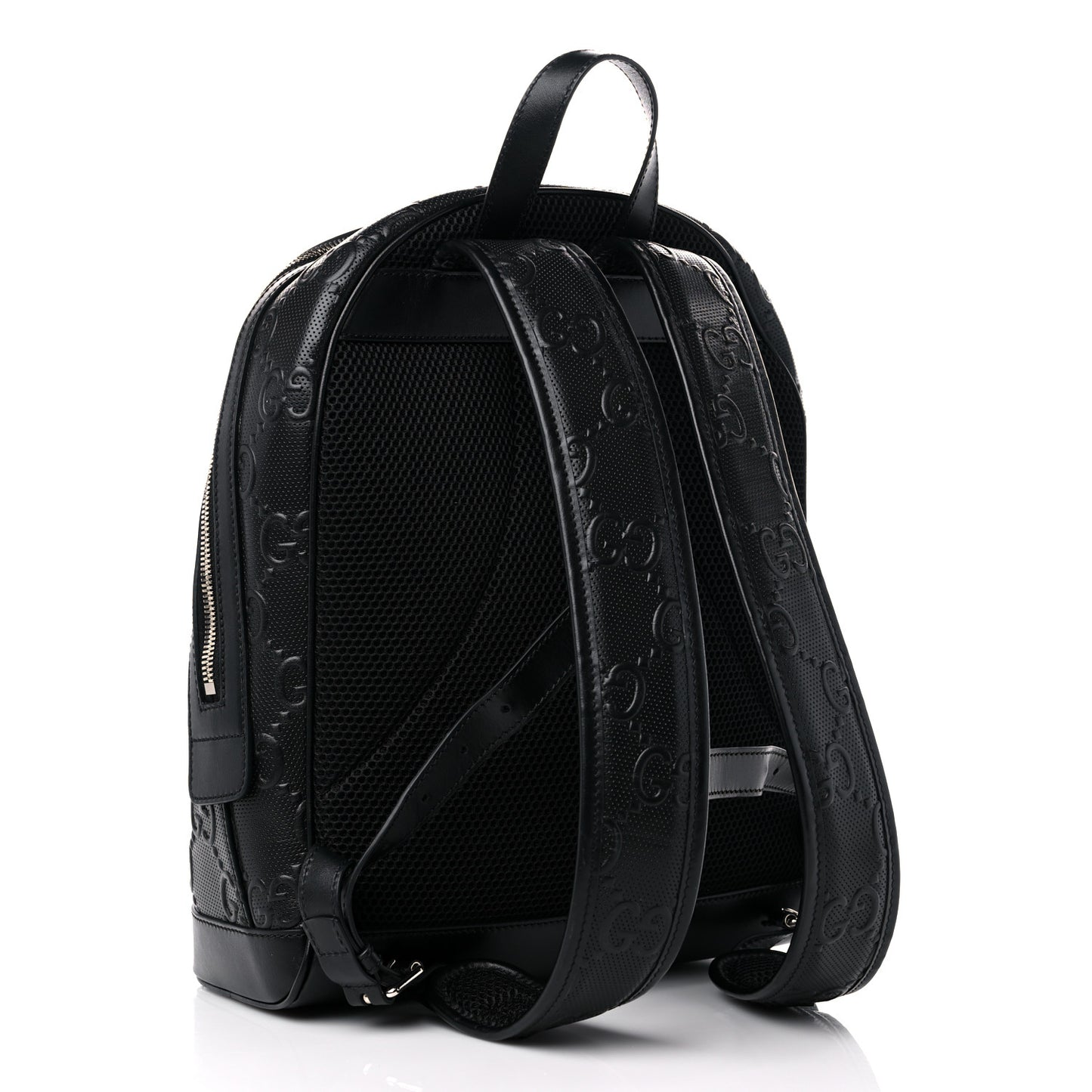 Calfskin GG Tennis Embossed Backpack Black