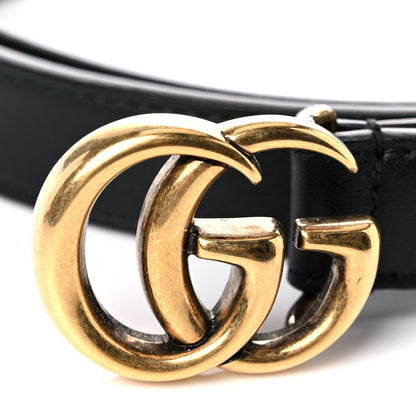 Gucci Calfskin Double G 20mm Belt 90 36 Black 5 of 7