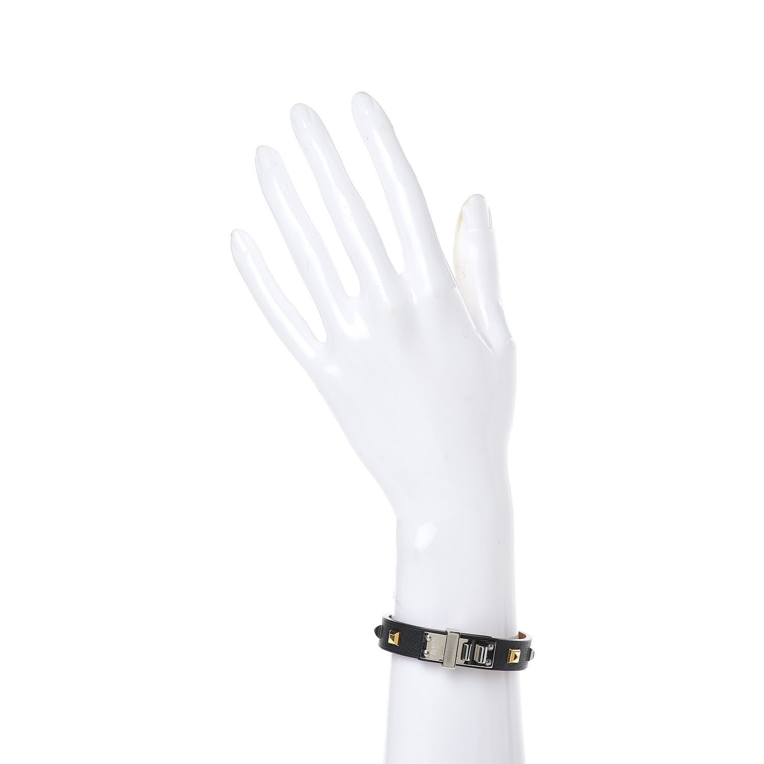 Hermes Swift Mini Dog Clous Carres Bracelet T2 Black 2 of 6