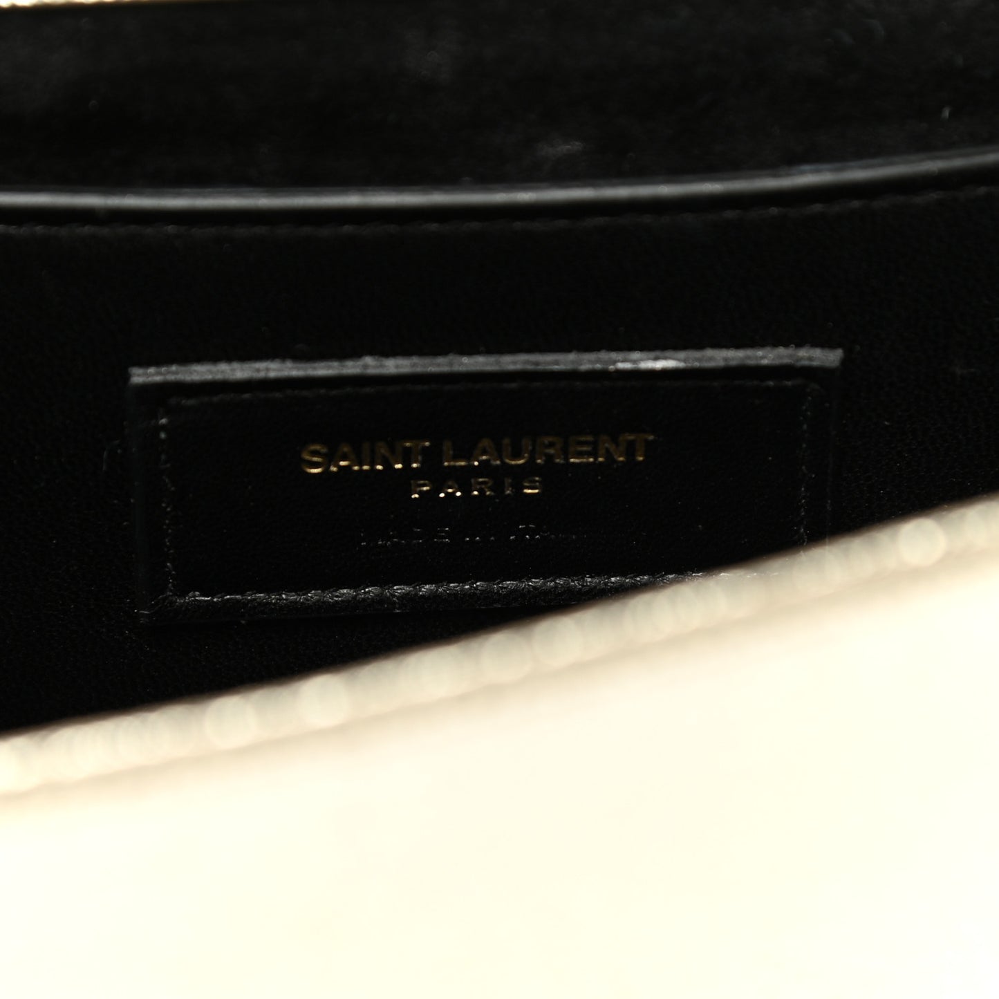 Metallic Textured Calfskin Classic Monogram Cassandre Clutch Pale Gold
