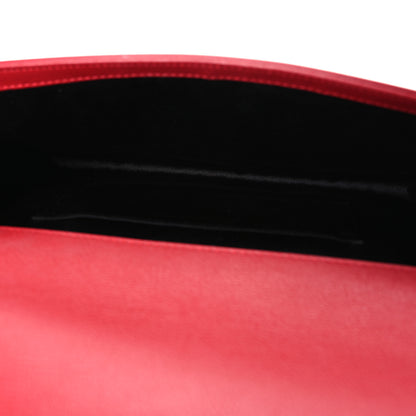 Saint Laurent Calfskin Monogram Large Belle De Jour Clutch Red 5 of 7