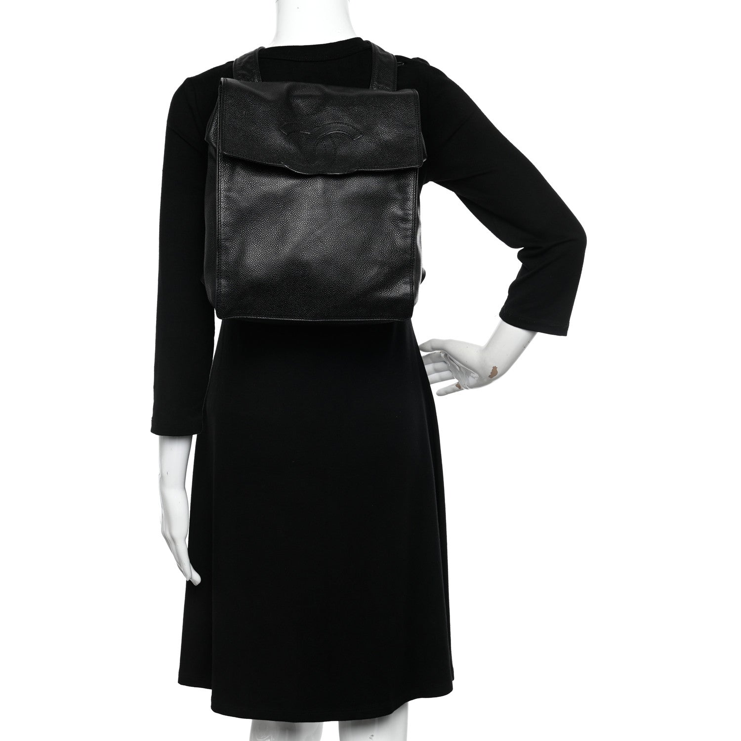 Chanel Caviar Backpack Black 2 of 9