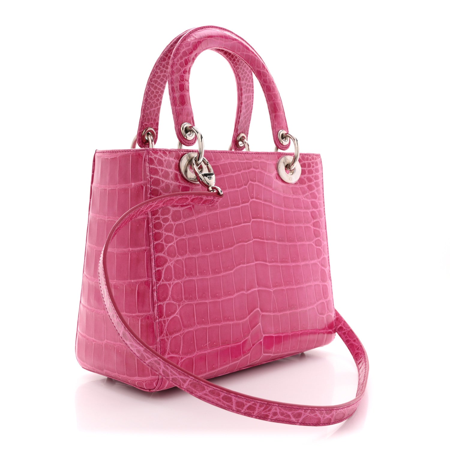 Christian Dior Alligator Medium Lady Dior Pink 1873768 – FASHIONPHILE