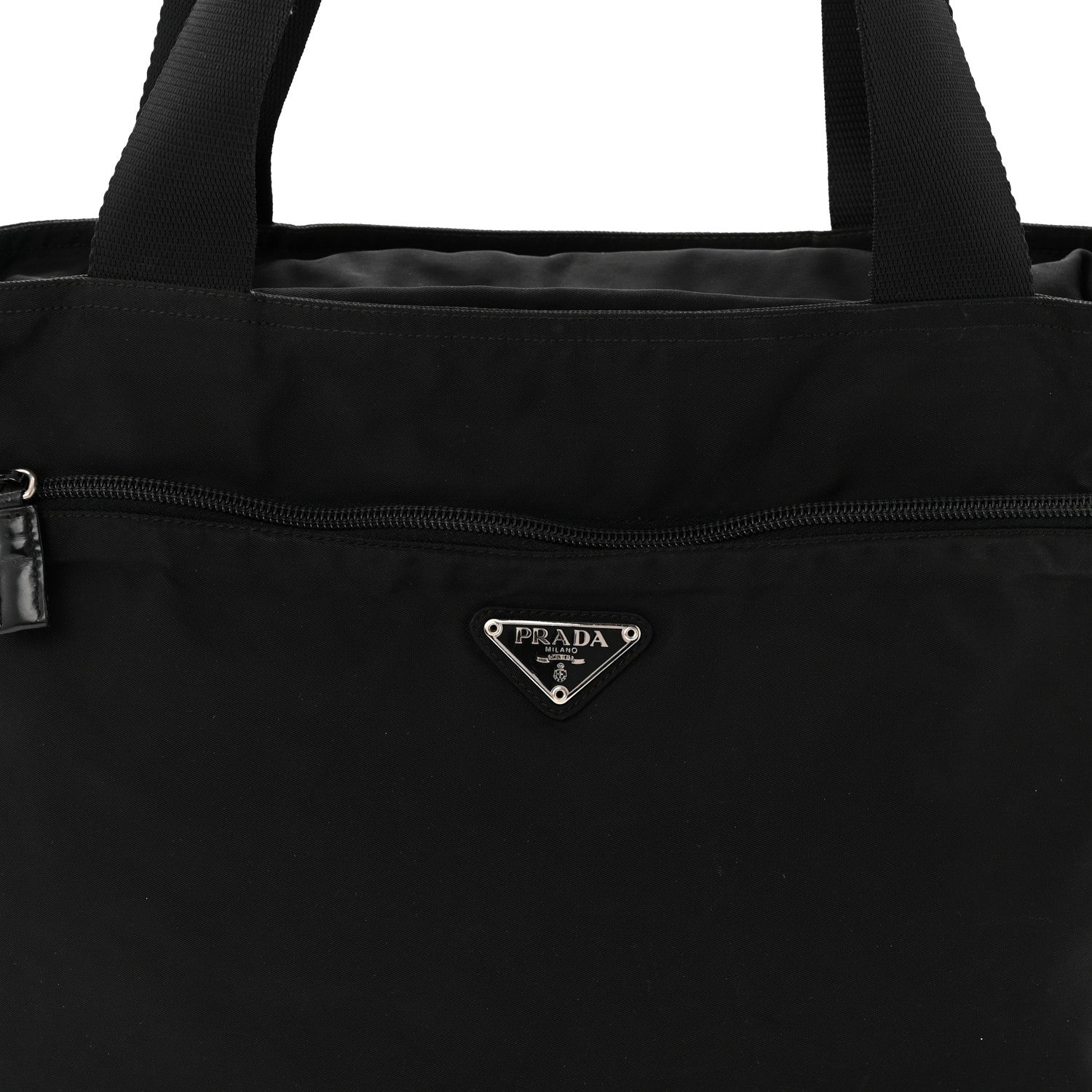 Prada Tessuto Nylon Shopping Tote Black 7 of 9
