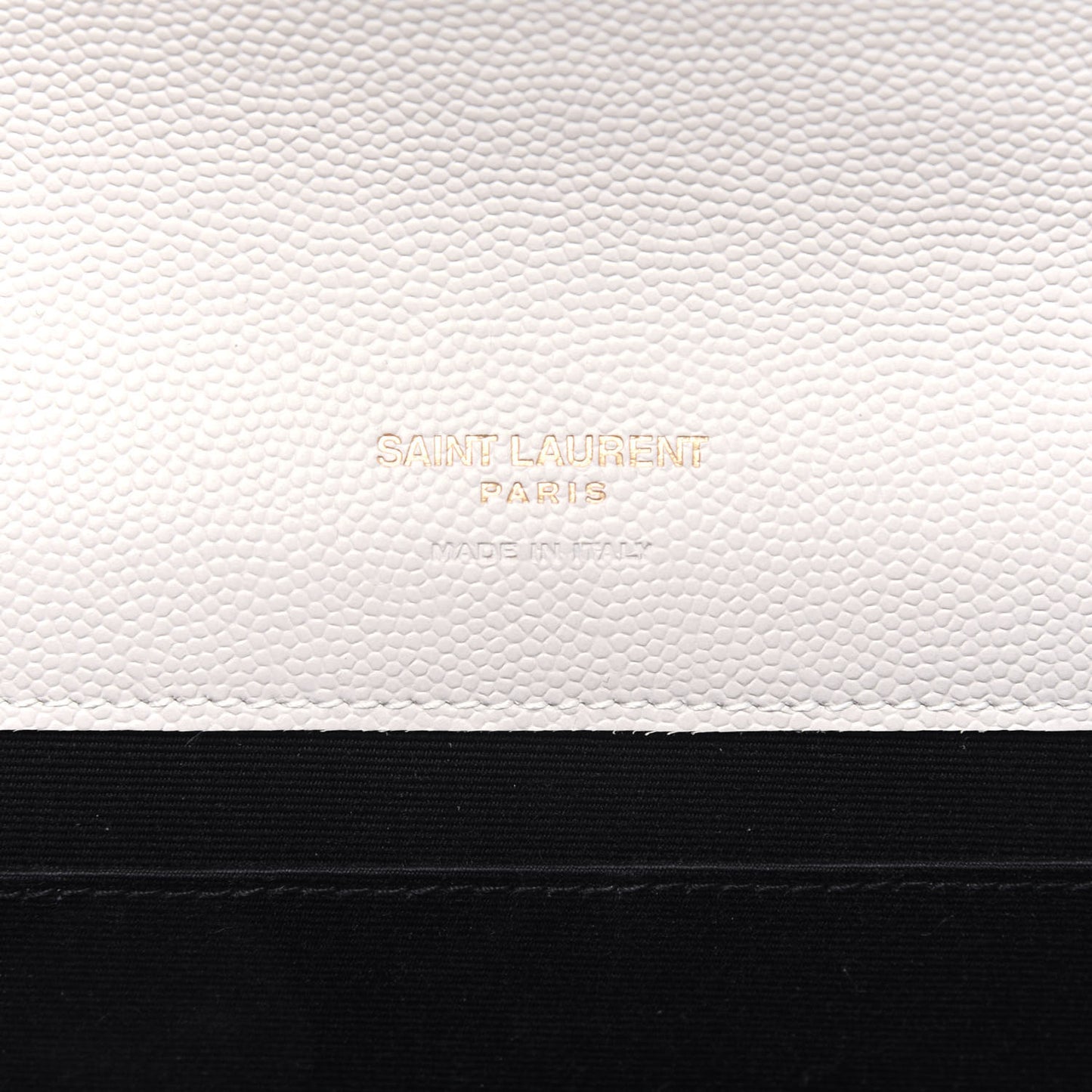 Grain De Poudre Matelasse Chevron Monogram Envelope Clutch Blanc Vintage