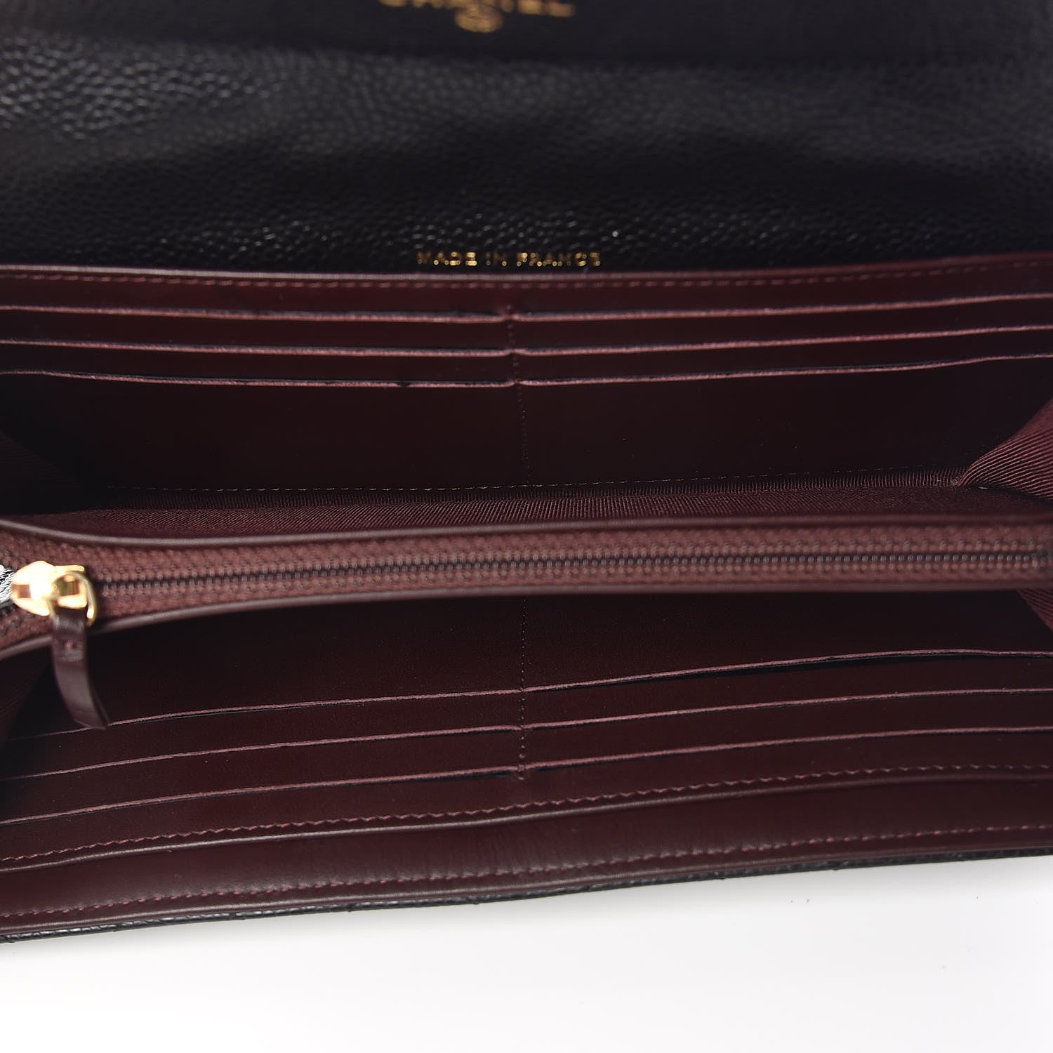 Chanel Caviar Quilted Large Gusset Flap Wallet Black 5 of 8