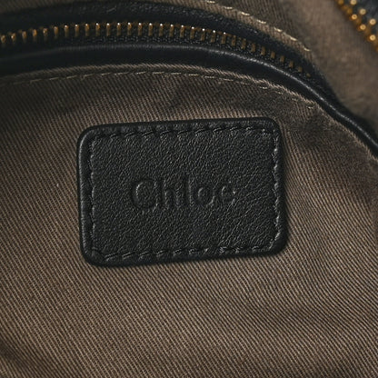 Chloe Snakeskin Large Marcie Hobo Black 6 of 9