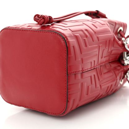Fendi Vitello Liberty F is Fendi FF 1974 Embossed Mini Mon Tresor Bucket Bag Fragola 10 of 11