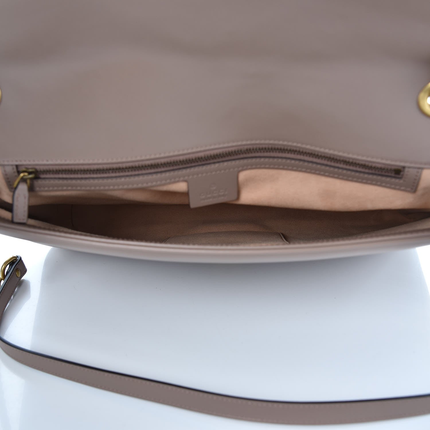 Gucci Calfskin Matelasse Large GG Marmont Shoulder Bag Porcelain Rose 5 of 7