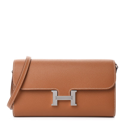 Hermes Epsom Constance Long Wallet To Go Gold 1 of 10