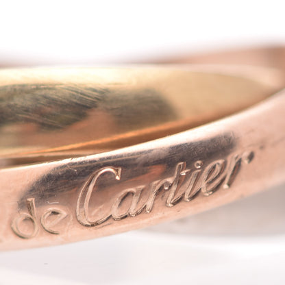 Cartier 18K Pink Yellow White Gold Classic Les Must De Trinity Ring 51 5.75 5 of 7