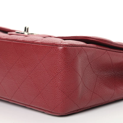 Chanel Caviar Quilted Jumbo Single Flap Red 9 of 9