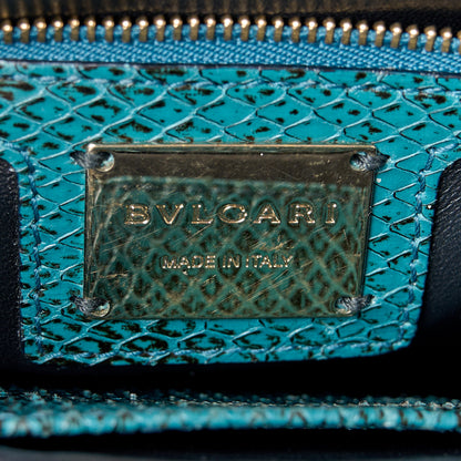 Bulgari Snakeskin Serpenti Forever Shoulder Bag Green 7 of 13