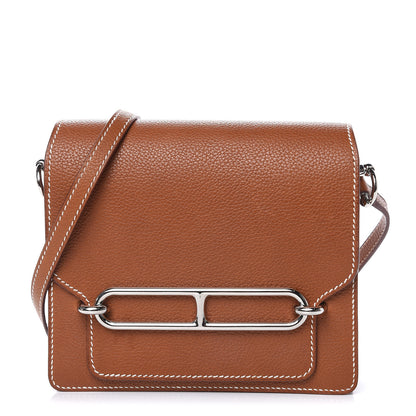 Hermes Barenia Faubourg Mini Sac Roulis Fauve 1 of 14