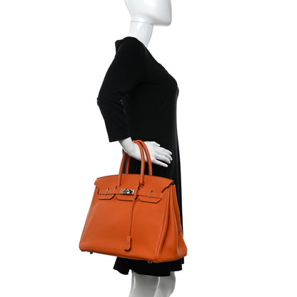 Hermes Togo Birkin 35 Orange 2 of 21