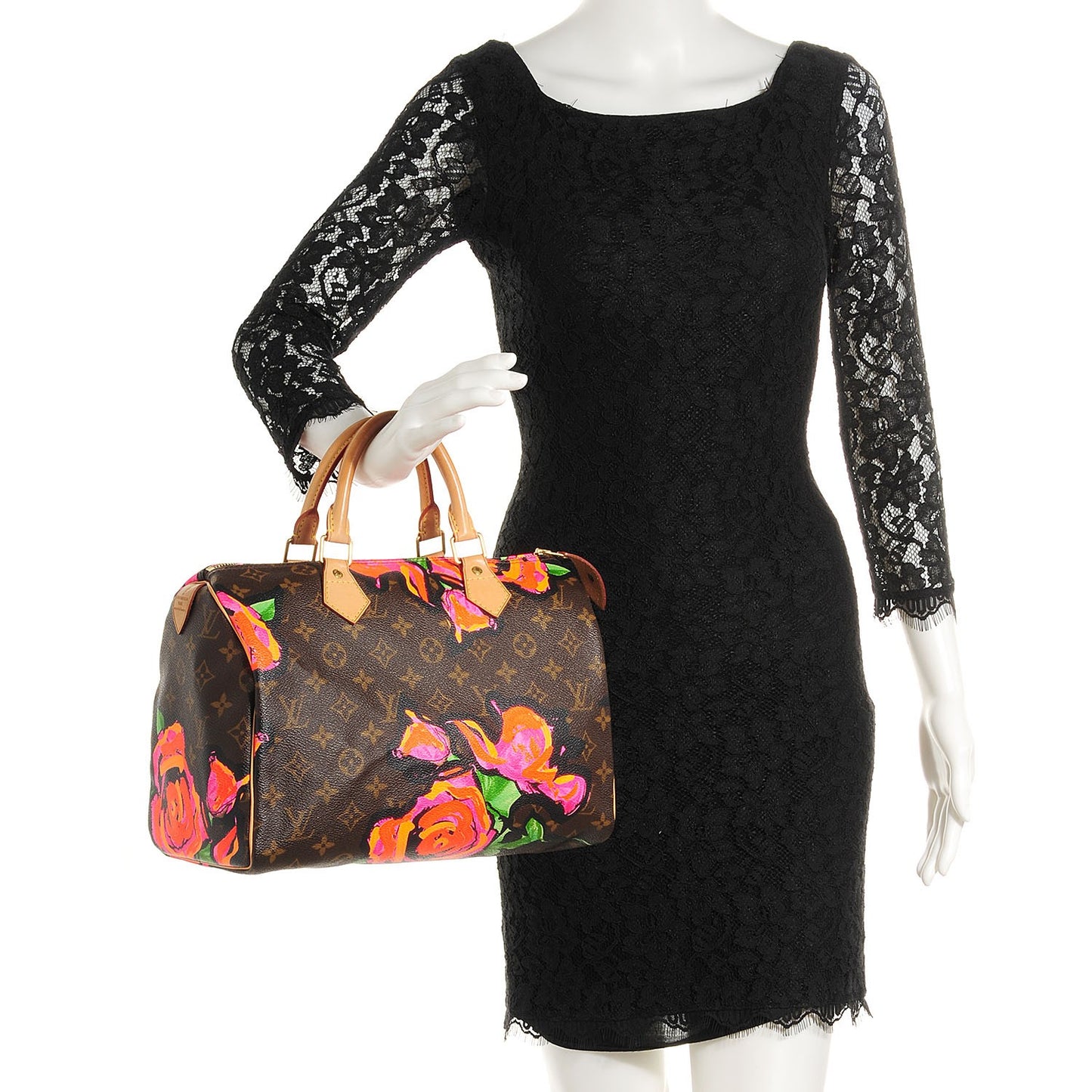 Monogram Roses Speedy 30