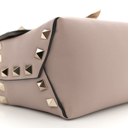 Valentino Garavani Calfskin Mini Rockstud Crossbody Bag Poudre 8 of 10