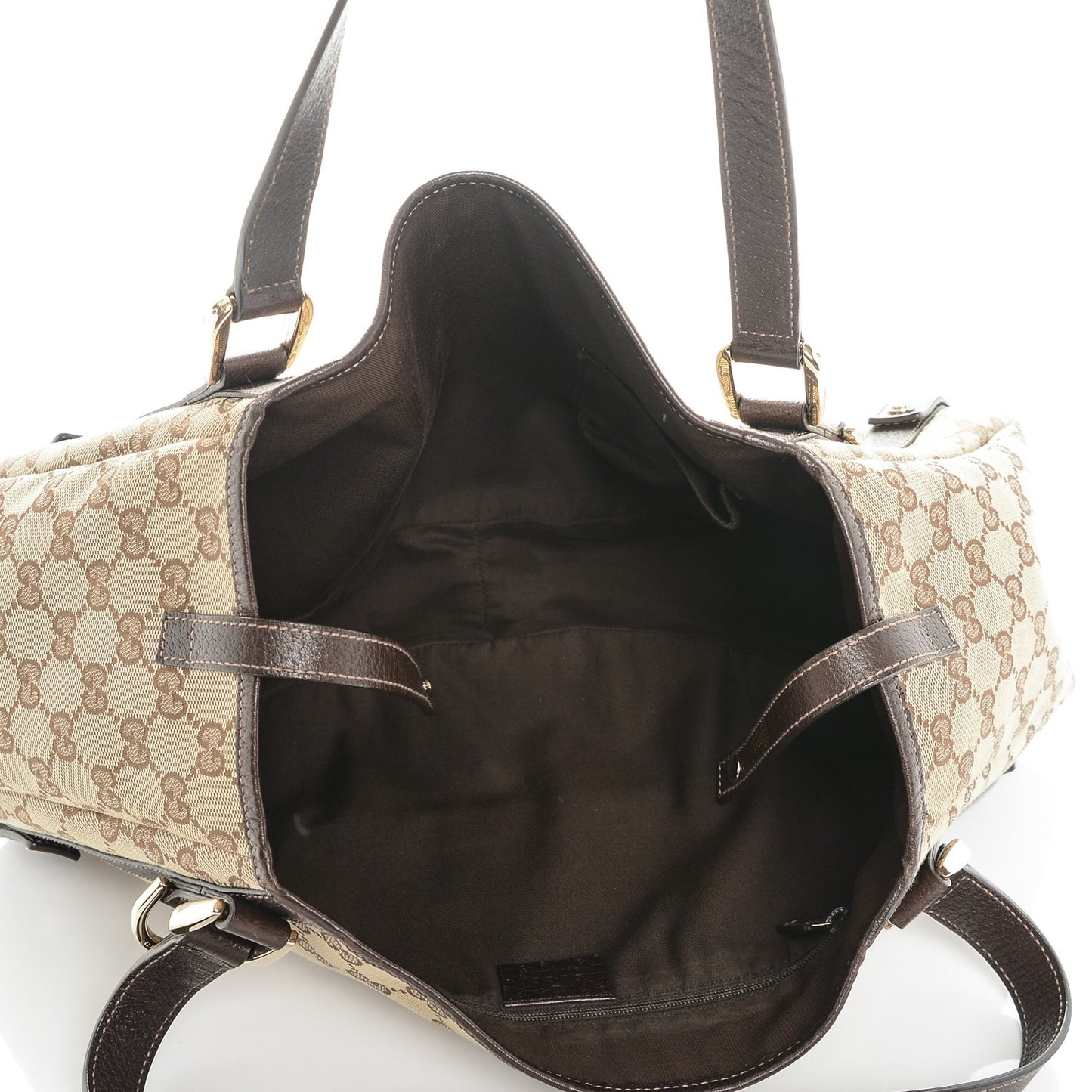 Monogram Medium Abbey Shoulder Bag Dark Brown