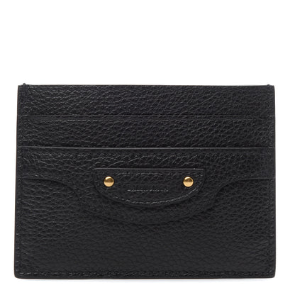 Balenciaga Calfskin Neo Classic Gold Hardware Card Holder Black 1 of 7