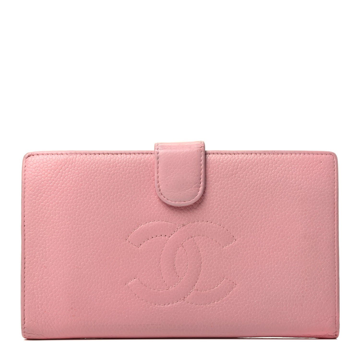 Chanel Caviar Timeless CC French Wallet Pink 1 of 3