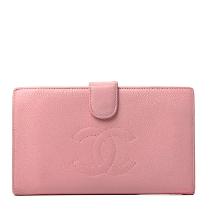 Chanel Caviar Timeless CC French Wallet Pink 1 of 3