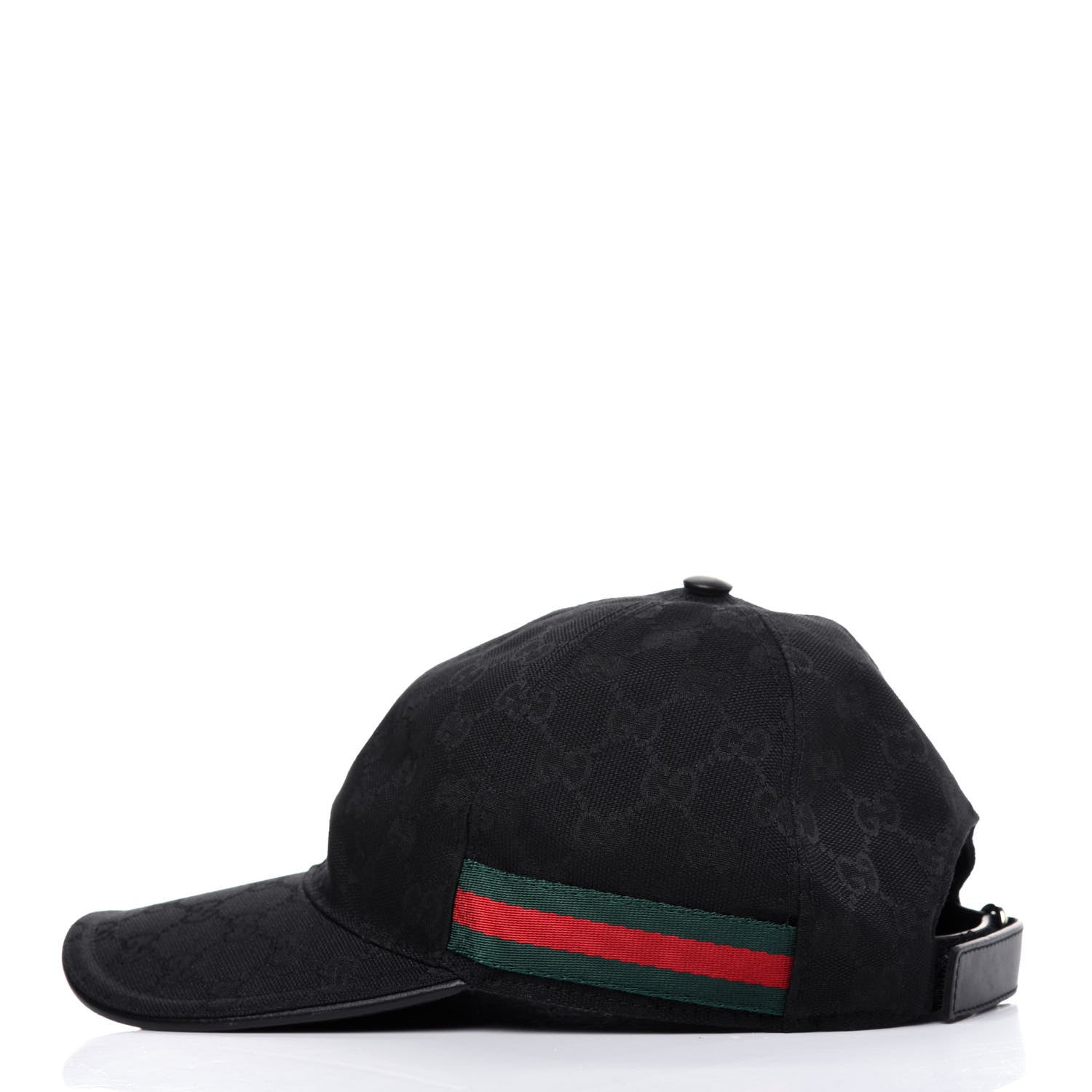 Gucci Monogram Web Baseball Hat M Black 2 of 10