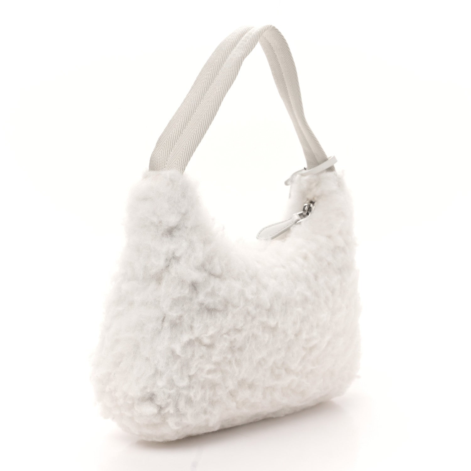 Prada Cashmere Mini Re-Edition 2000 Bag Naturale 2 of 9