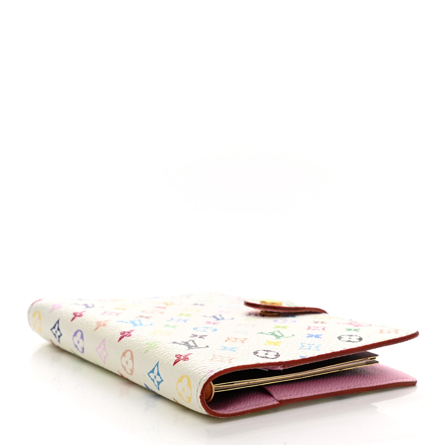 Monogram Multicolor Small Ring Agenda Cover White Litchi