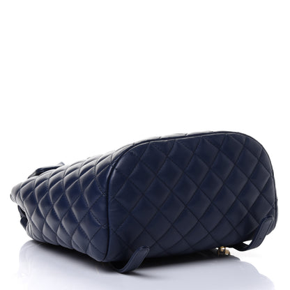 Chanel Calfskin Quilted Small Urban Spirit Backpack Navy 3 of 4